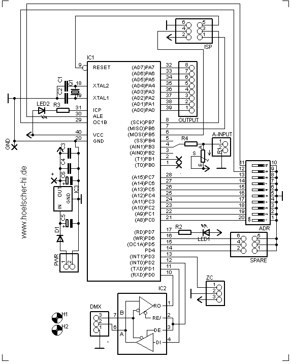 DMX-Transceiver schematic